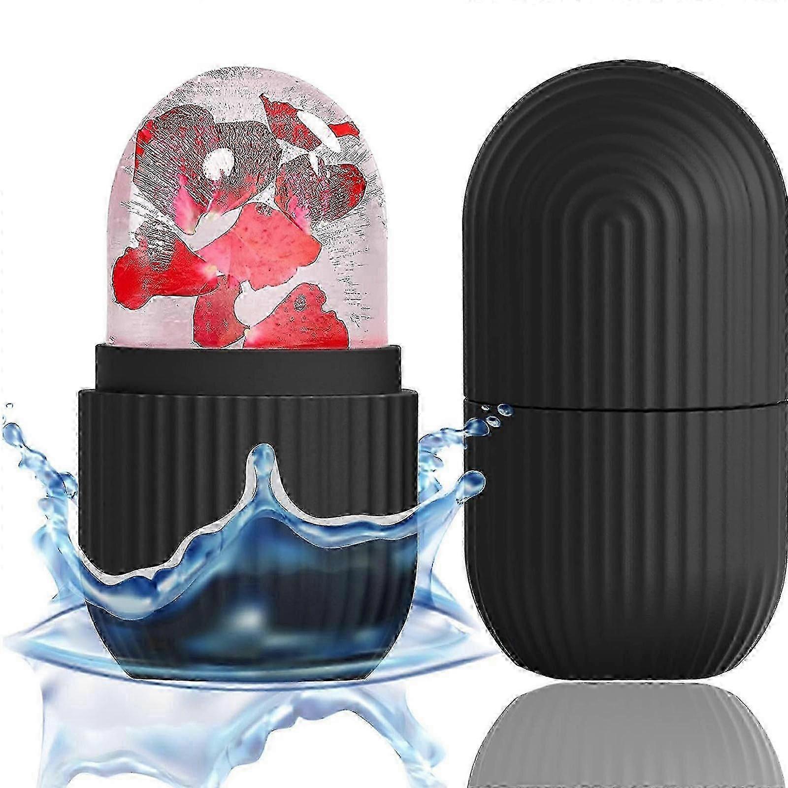 Ice Face Roller Massager,Ice Roller For Face, Eyes And Neck Naturally Conditioning And Skin Care,De-Puff Eye Bags,Reduce Migraine Pain Ice Cube Trays