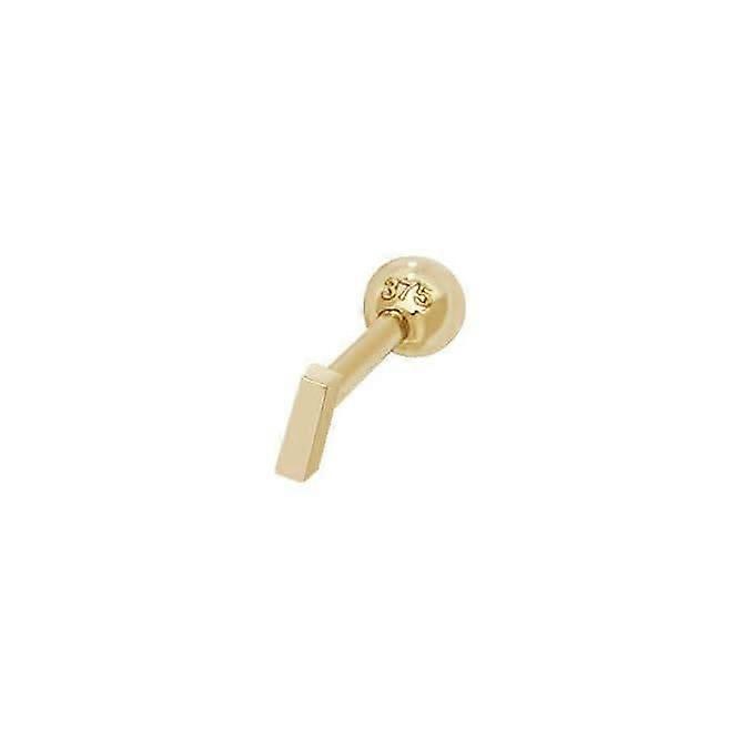 9ct Yellow Gold Initial Cartilage 6mm Post Stud ES940/I