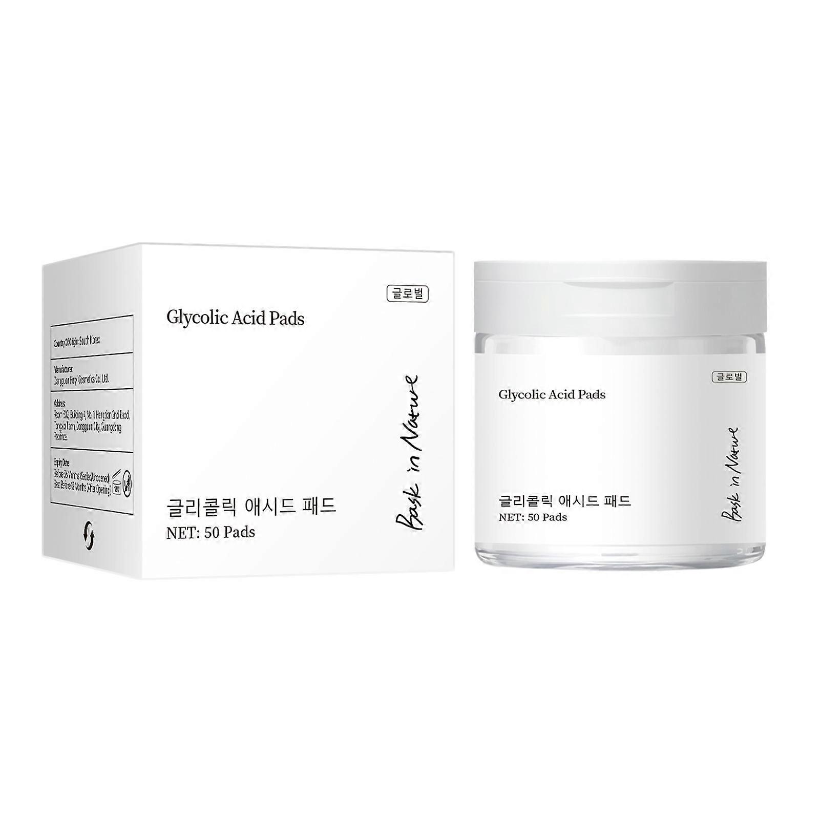Glycolic Acid Peel Pads - Exfoliating Resurfacing Face Cleansing Pads, Pores Minimizer Blackhead Remover Cleansing Pads