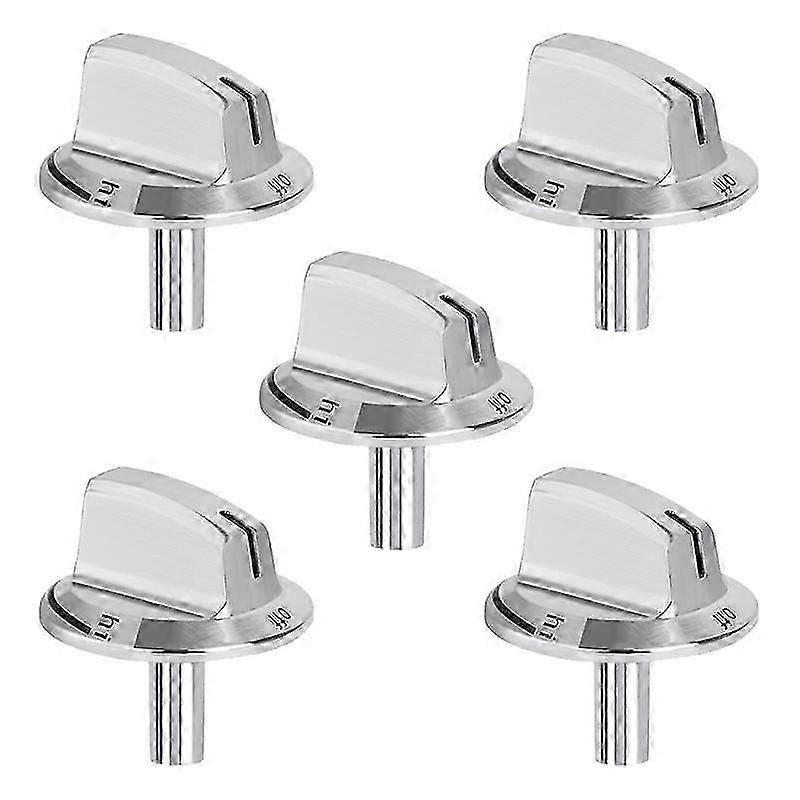 5 Packs Upgrade 5304525746 Long Stem Stove Knobs Replacements, Compatible with Gas Stove Range Oven Knobs Edition