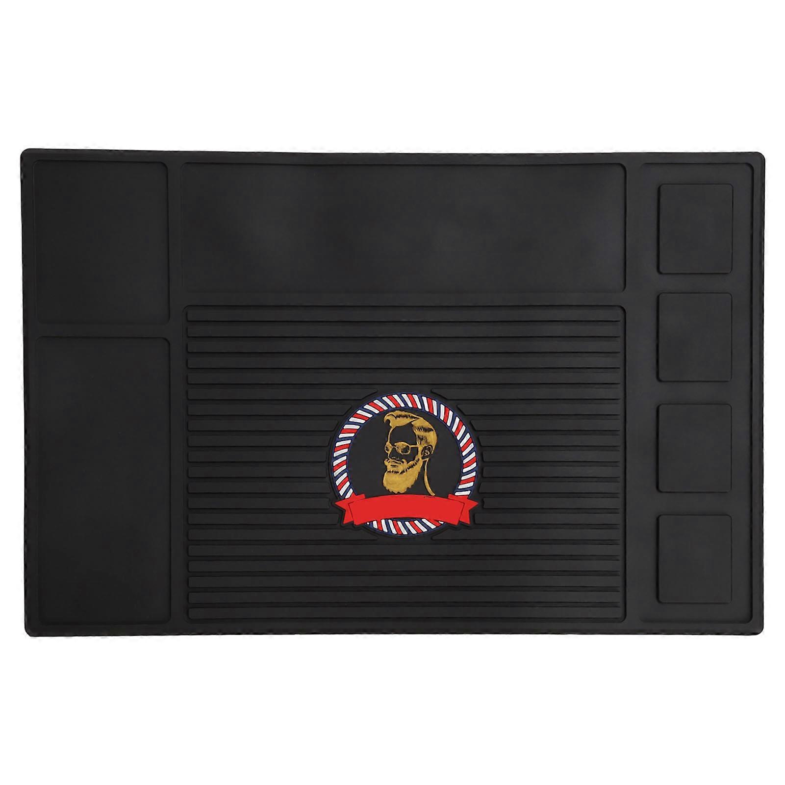 Strumenti Silicone Resistenza allo scivolamento Impermeabile Forte Adsorbimento Barber Station Organizer Mat per parrucchiere