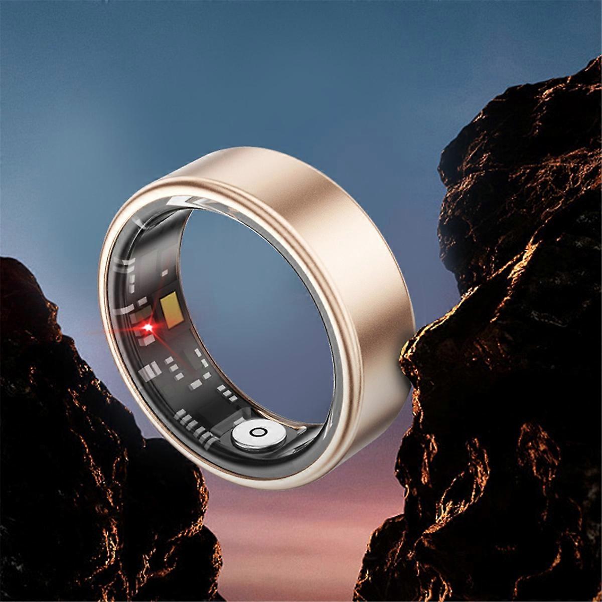 SR06 Smart Ring, Herzfrequenz-Schlafmonitor 5ATM Wasserdicht Silber