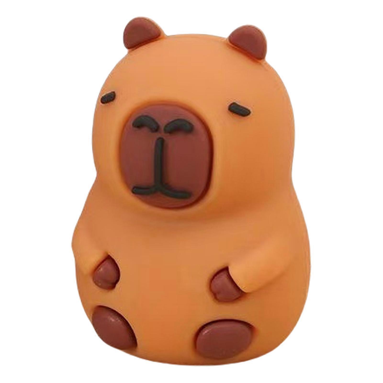 Plastic Pencil Sharpener Pencil Cutting Tool Lovely Capybara Pencil Sharpener Handheld Pencil Sharpener for Artists orange color
