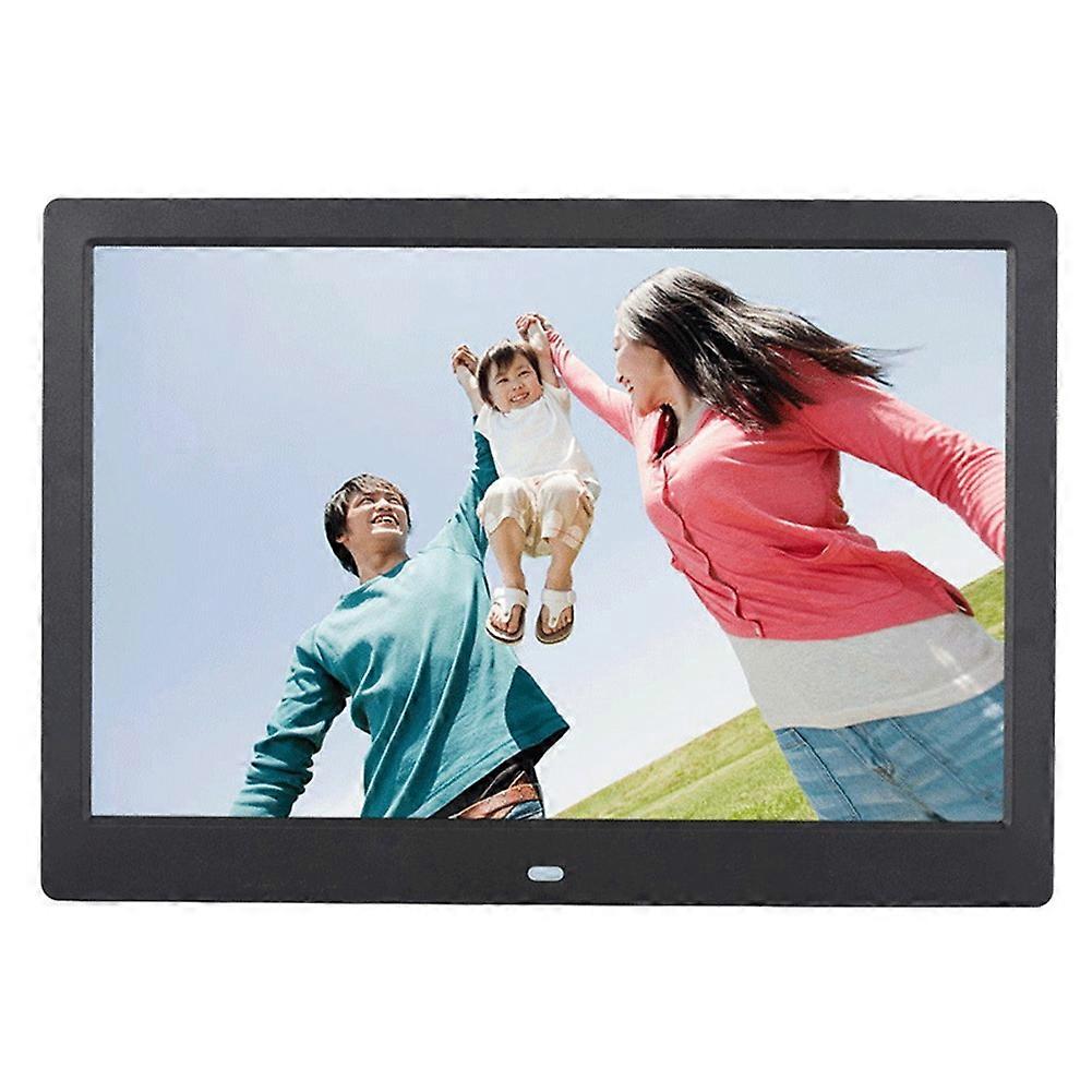 12 Inch Digital Photo Frame HD 1280X800 Player Function,Black,EU Plug
