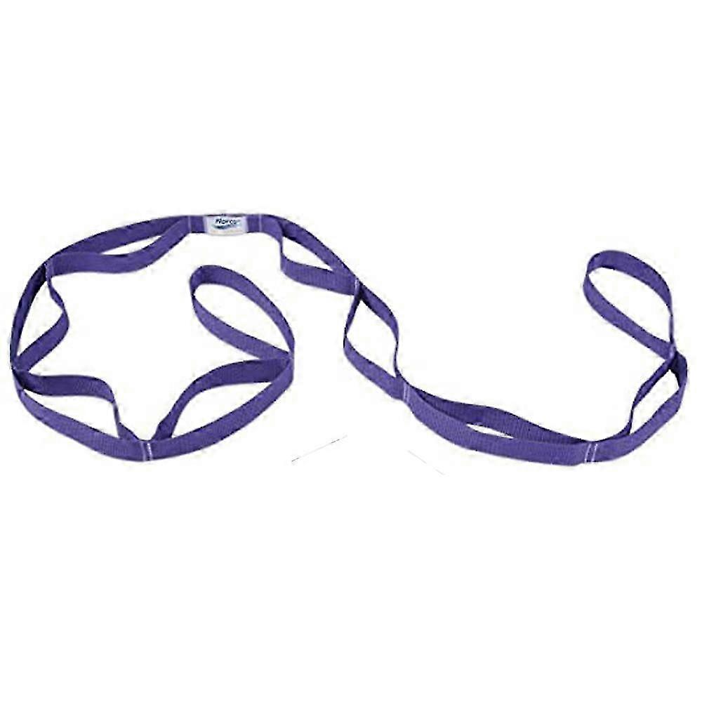 Stretch Strap with Loops for Physical Therapy  Flexibility. Non-Elastic Band for Yoga  Pilates. Edition