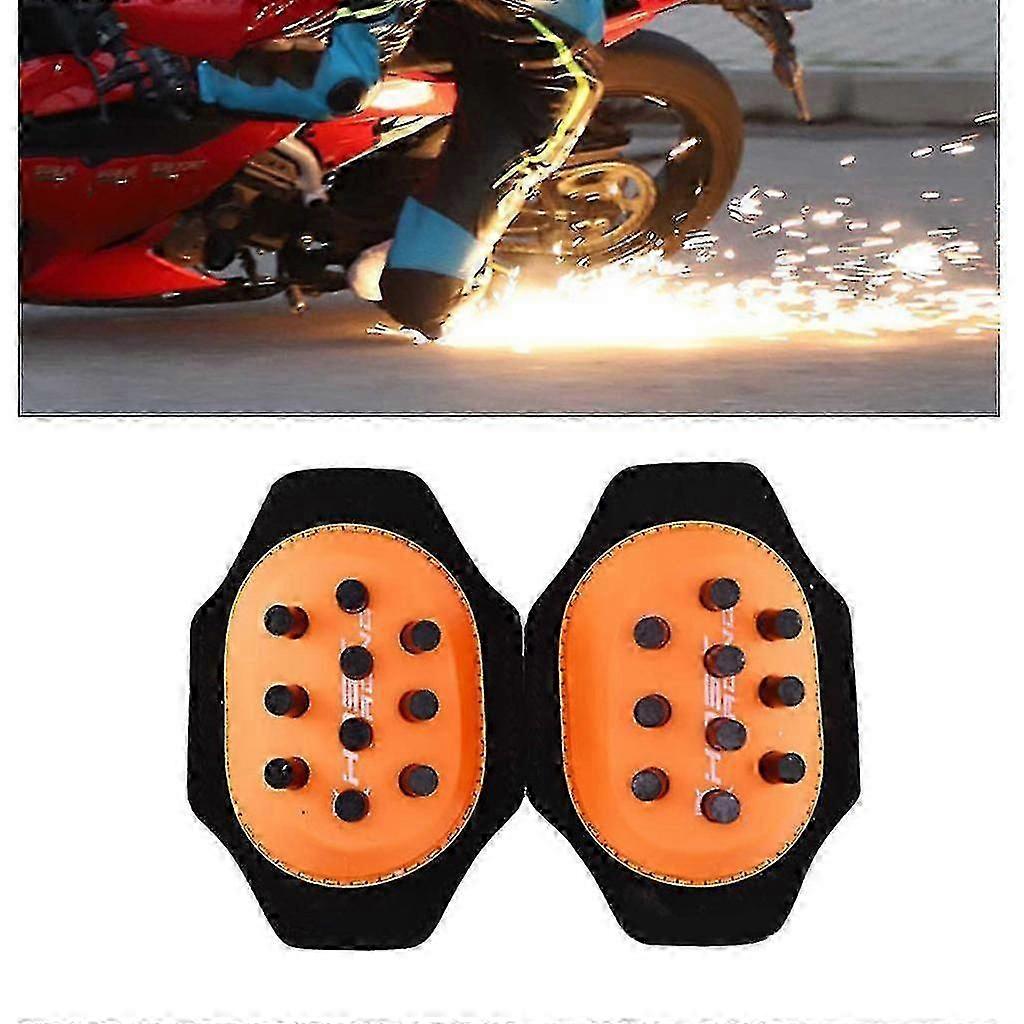 Motorcycle Knee Pads Slider Spark Grinding Knee Bag Protector With 10/20 Button