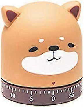 100% Mechanical Kitchen Timer, Spring 60-Minute Wind Up Dial 360 Rotating Kitten Countdown Egg