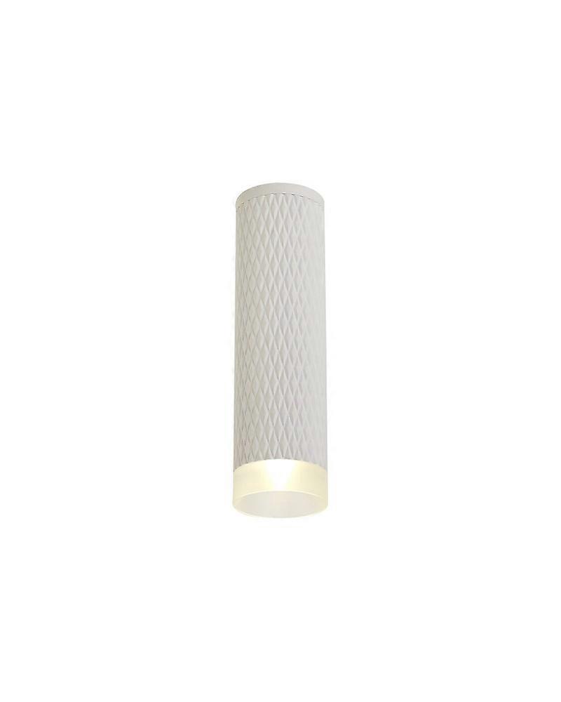 Megan 1 Light 20cm Surface Mounted Ceiling Gu10, Sand White/acrylic Ring