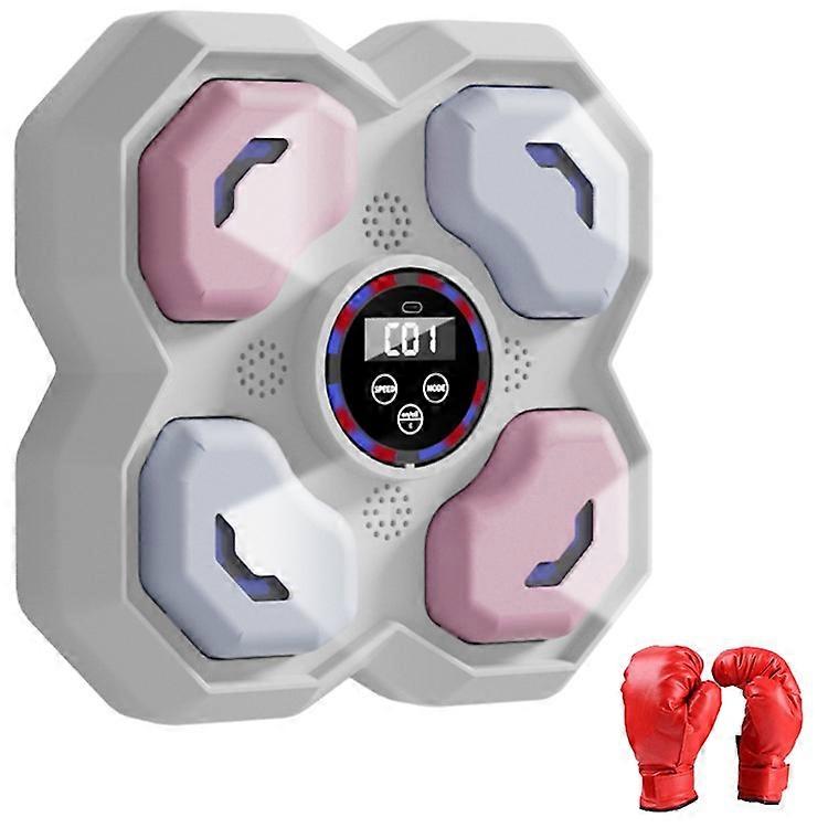 T-9612 9 Speed 5 Volume Children Smart Music Boxing Machine Reaction Training Wall Target, with Kid Gloves
