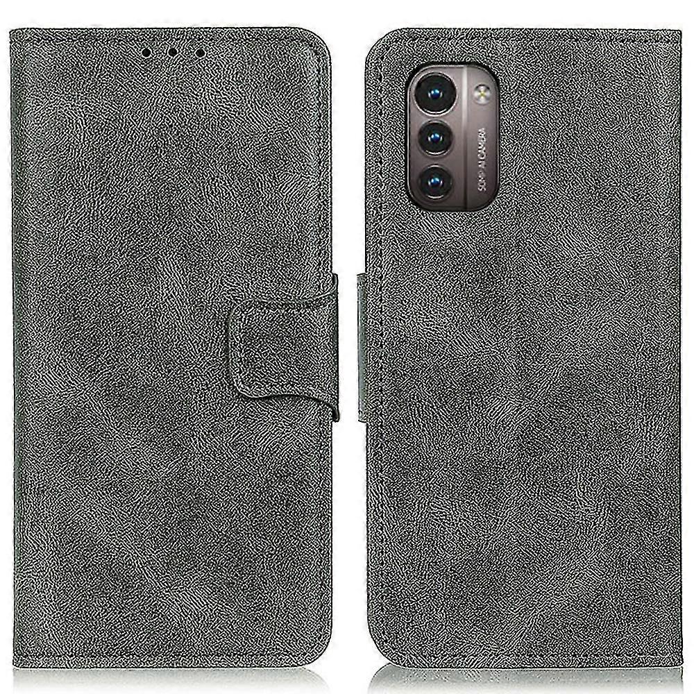 For Nokia G11/g21 Two-tone Crazy Horse Pattern Dark Green