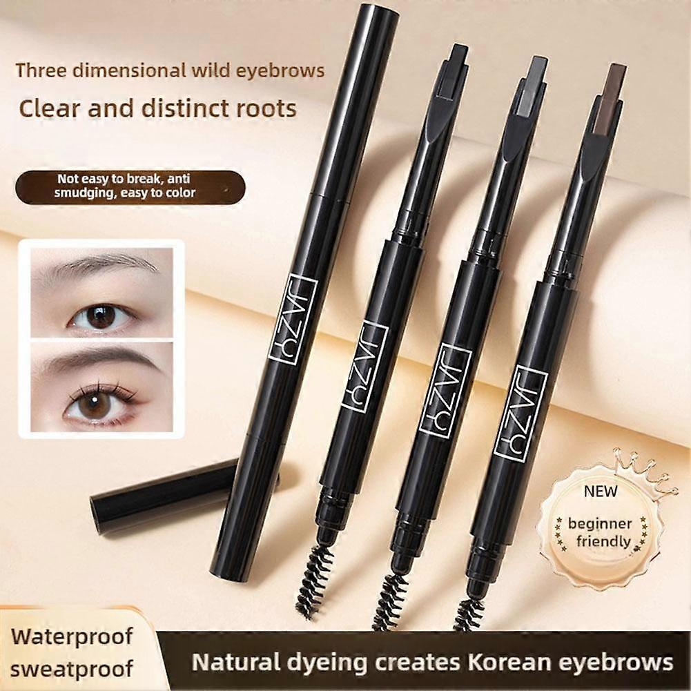 Double Têtes Crayon à sourcils Teinte imperméable à l’eau Peinture naturelle longue durée Sourcil