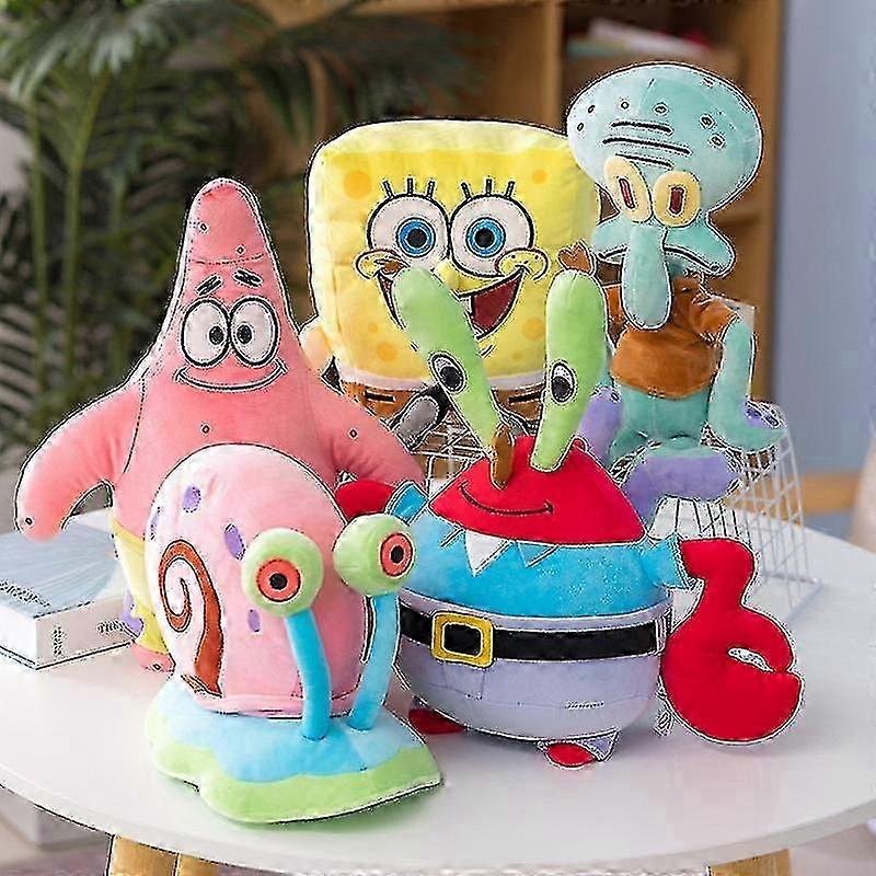 Spongebob Dolls Patrick Star Plysj Leker Barnedukker Bursdagsgaver til gutter og jenter-L