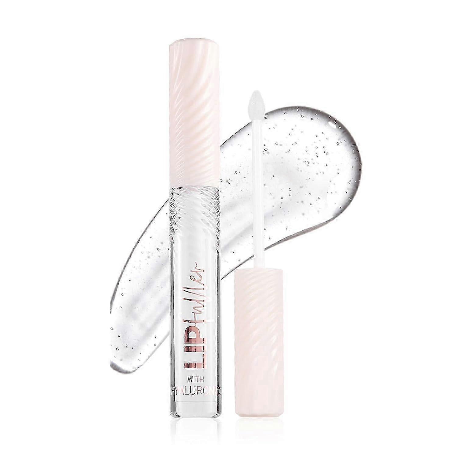 Hyaluronic Acid Lip Balm Gloss, Moisturizing Hydrating Lip Gloss, Mirror Lip Glaze High Pigmented Non-Sticky Red Lip Gloss