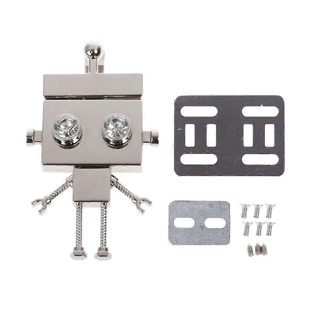 Robot Shape Clasp Turn Lock Twist Locks Metal Hardware For DIY Handbag Shoulder
