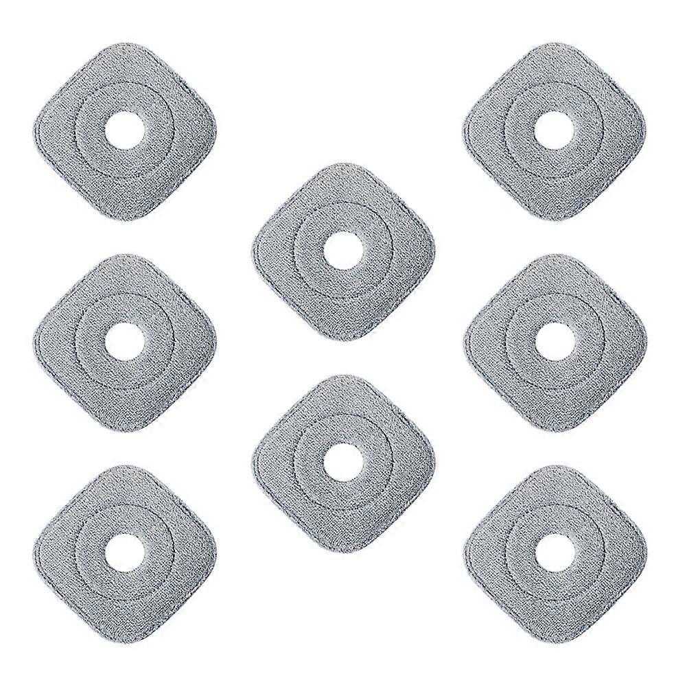 8Pcs Mop Cloth for Mop Squeeze Mop Automatic Separation Rotating Cleaning Floors Mop Pads Cloth