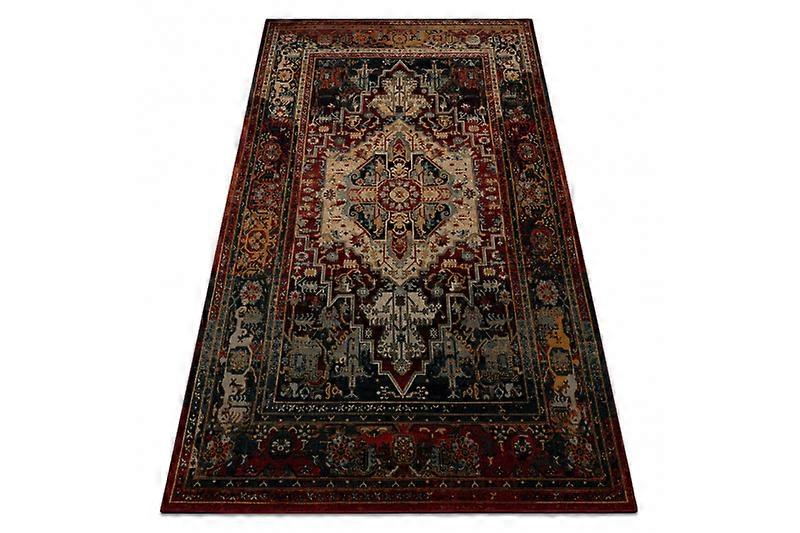 Wool carpet POLONIA ALHAMBRA Ornament, frame ruby