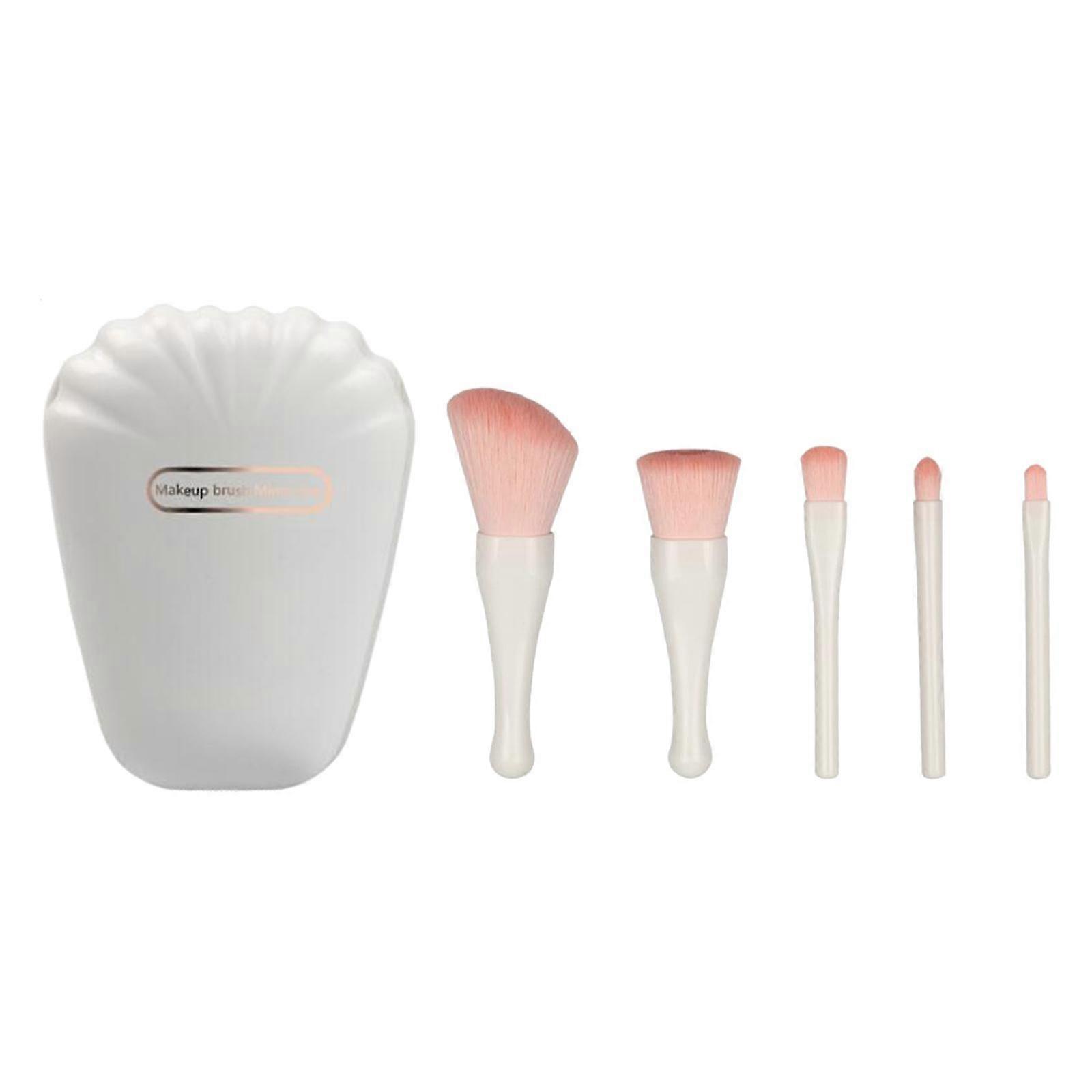 5Pcs Makeup Brushes Tool Set Multifunctional Mini Cosmetic Brushes Kit for