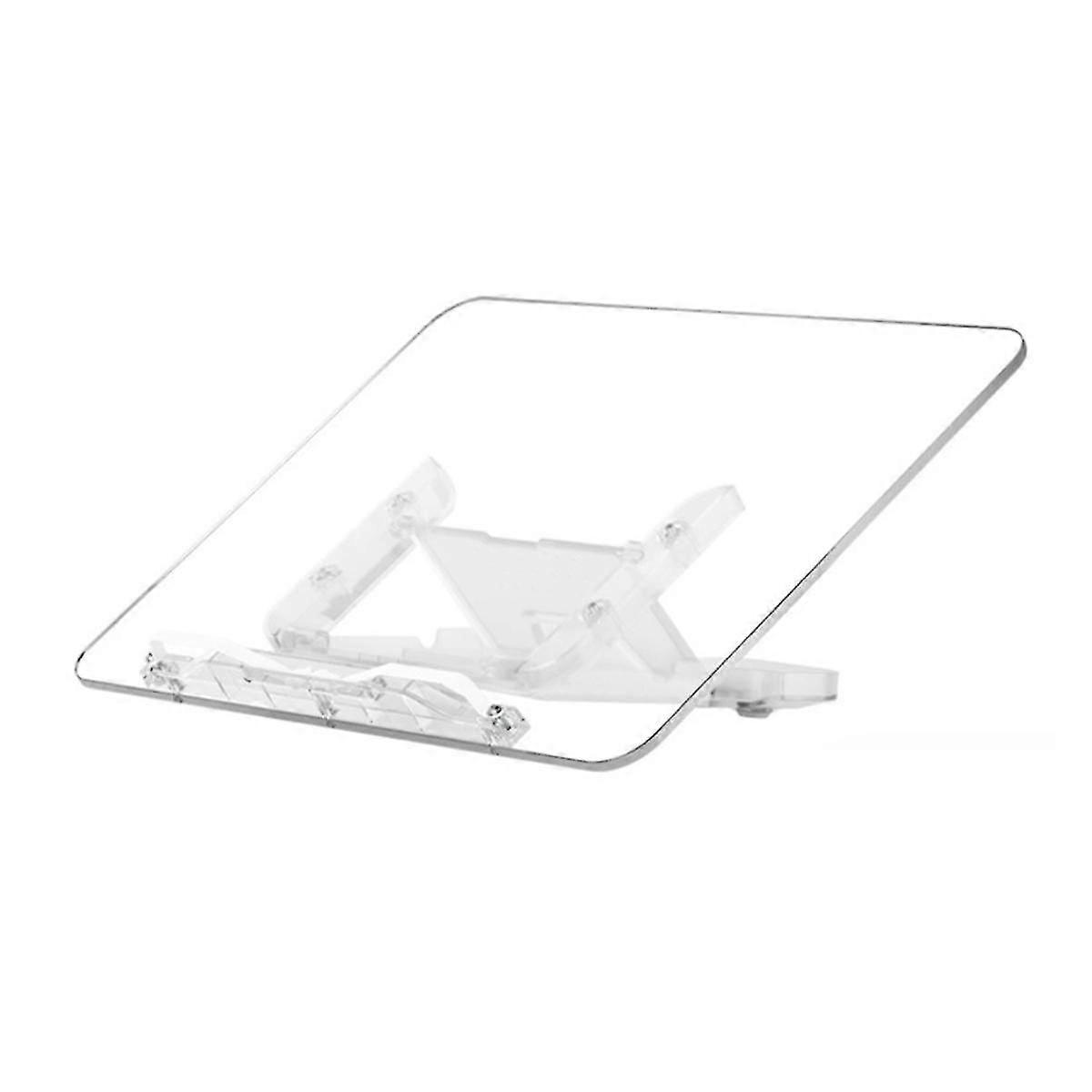 Adjustable Foldable Acrylic Book Stand, Multi-Functional for Books, Laptops, Tablets