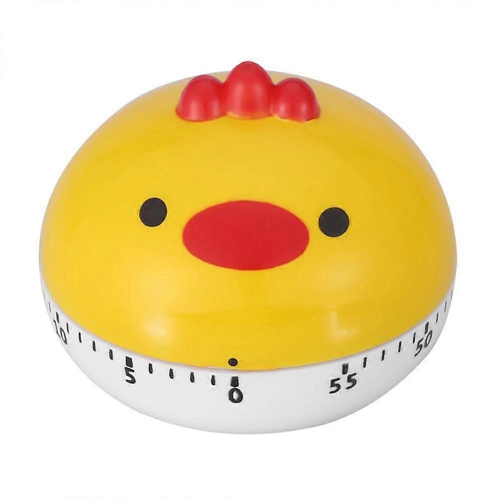 Chicken Pattern Timer, Chicken Pattern Countdown Kitchen Timer Reminder for Cooking Baking(Yellow)
