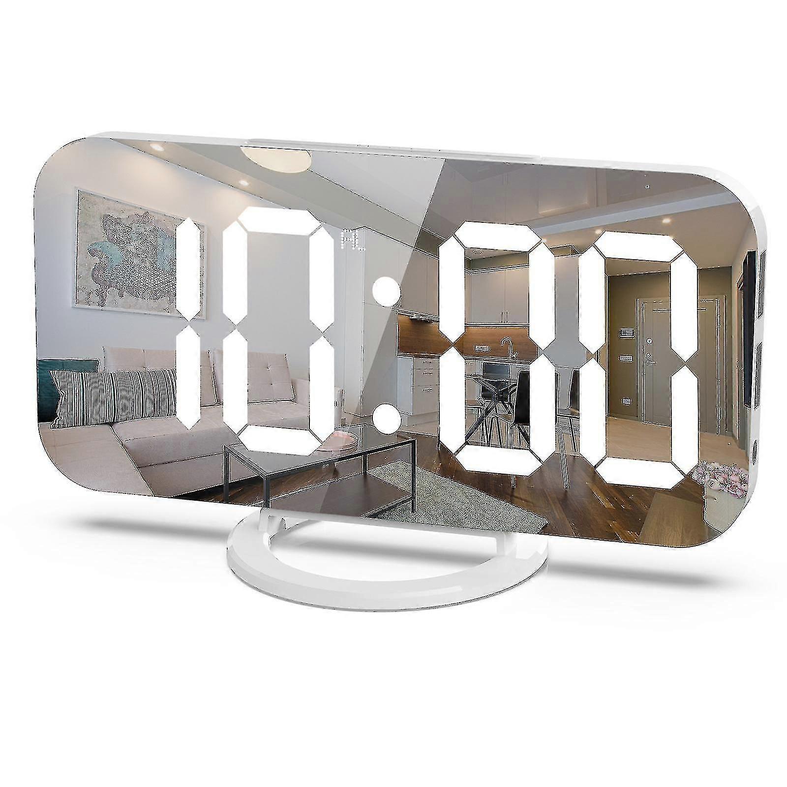 Loud Alarm Clock With Bed Shaker For Heavy Sleepers, Dual Vibrating Alarm Clock With Usb Charger For Deaf And Hard Of Hearing