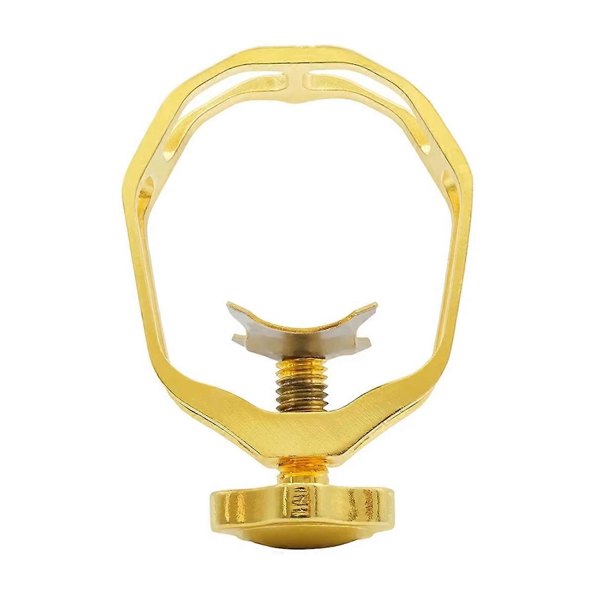Alto Saxophone Mouthpiece Clamp Kit Metal Mouthpiece Hollow Clip Protective Cap Woodwind Instrument