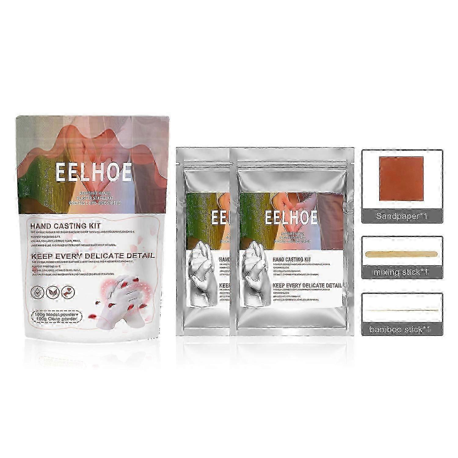 EELHOE Hands Casting Kit, Baby Three-Dimensional Hands And Feet Model Making Materials For Valentine