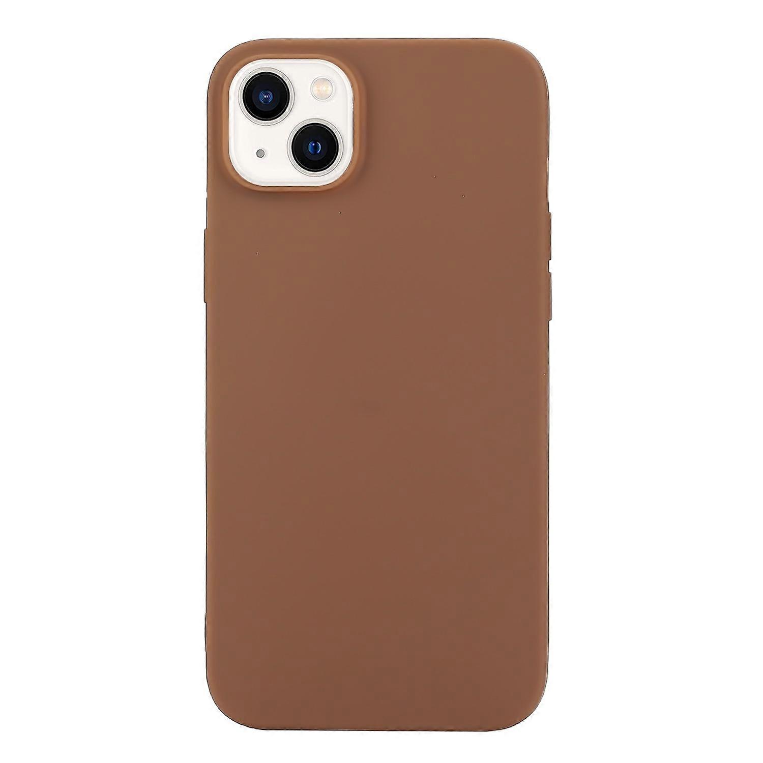 For iPhone 14 Solid Color Frosted Silicone Phone Case