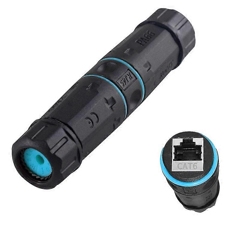 JUNSUNMAY IP68 Waterproof RJ45 Cat6 Gigabit Shielded Female to Female Ethernet Connector Coupler