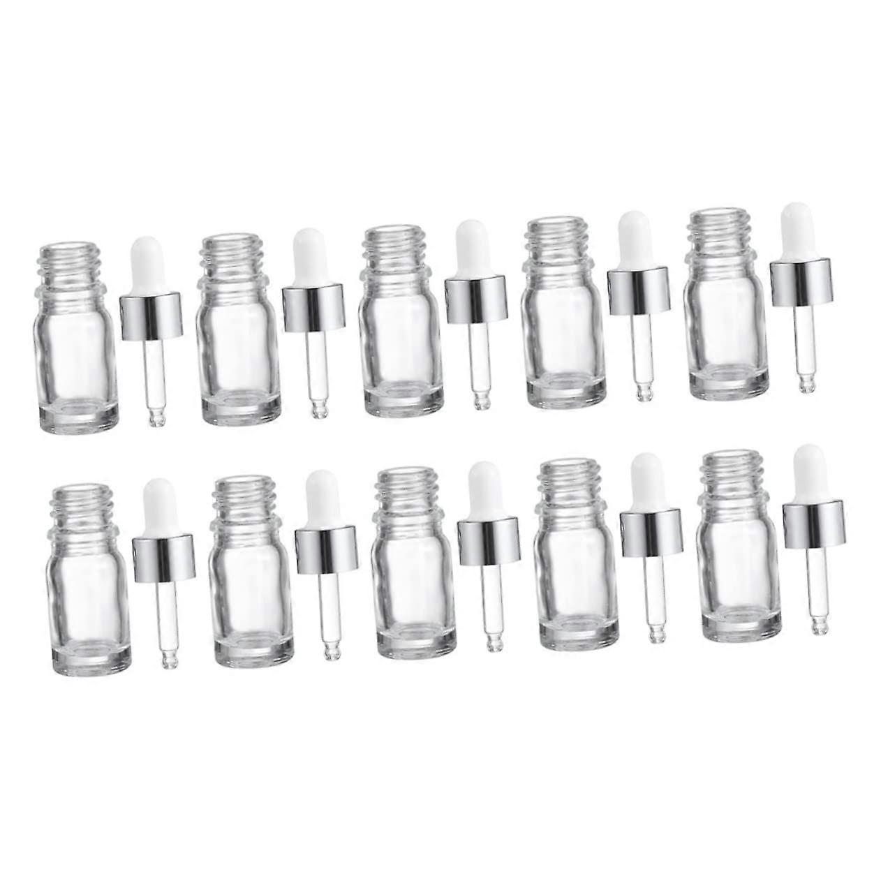 5ml Dropper Bottles Set Glass Essence for Containers Essential Oils Homemade Mixes