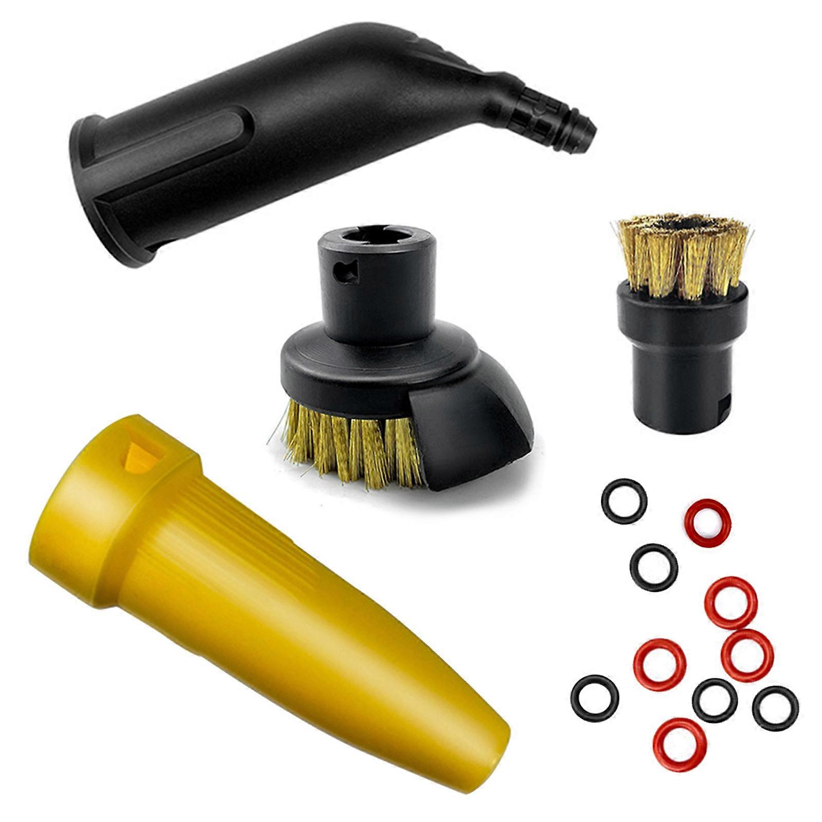 Replacement Attachment Cleaner Steam Stubborn Stain Remove Nylon Brush Nozzle Sealing Rings for SC1 SC2 SC5 SC7 CT10
