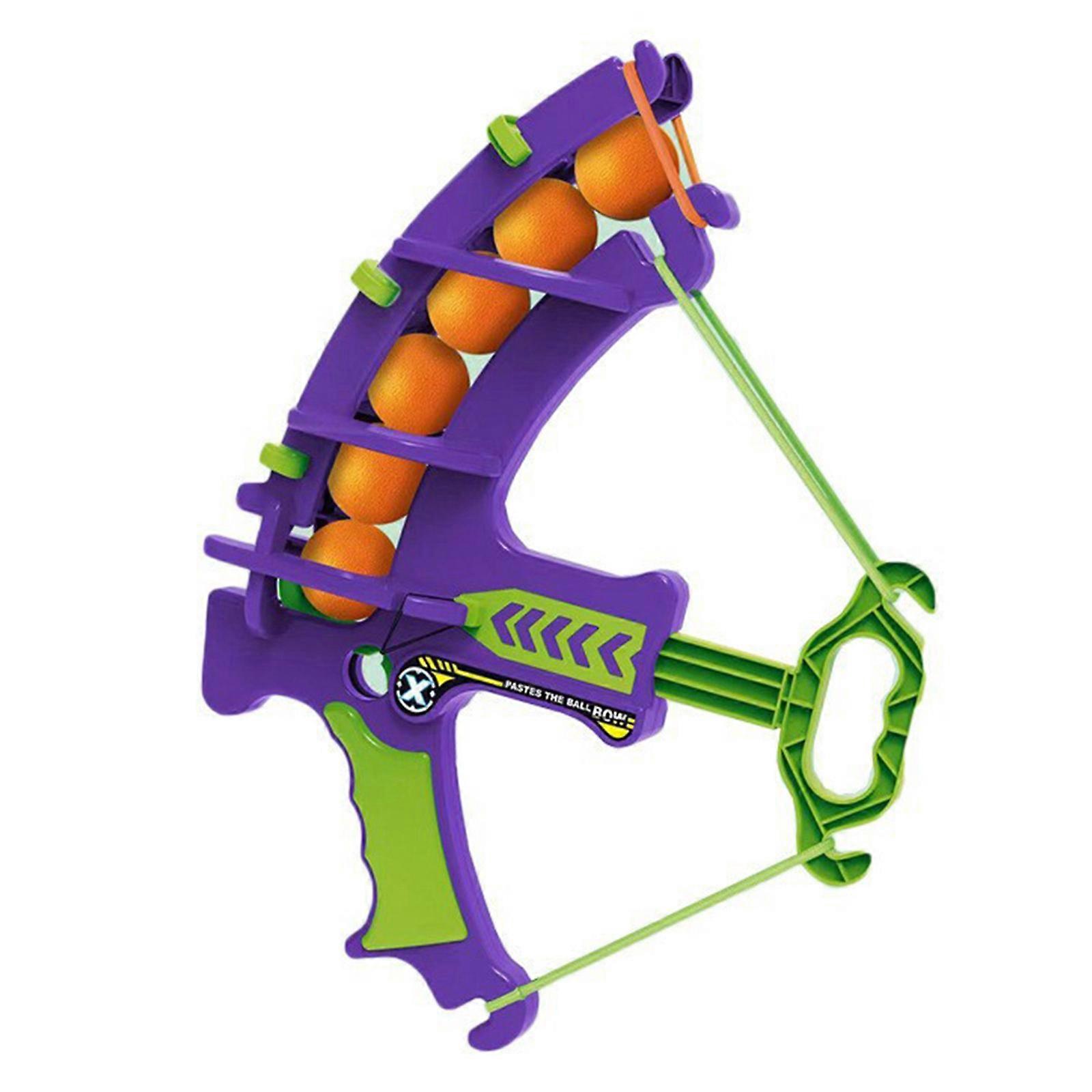 Carrot Bow and Arrow Shooting Toy for Kids with Foam Balls Long Range Bow Battle Game Indoor Interactive Playset