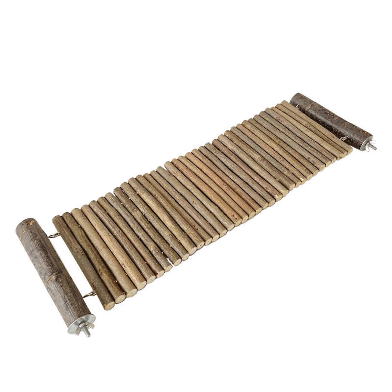 Natural Wooden Bridge Toy for Small Animal Mouse Bridge Hamster Rabbit Hammock Cage Accessories Bendable Platform