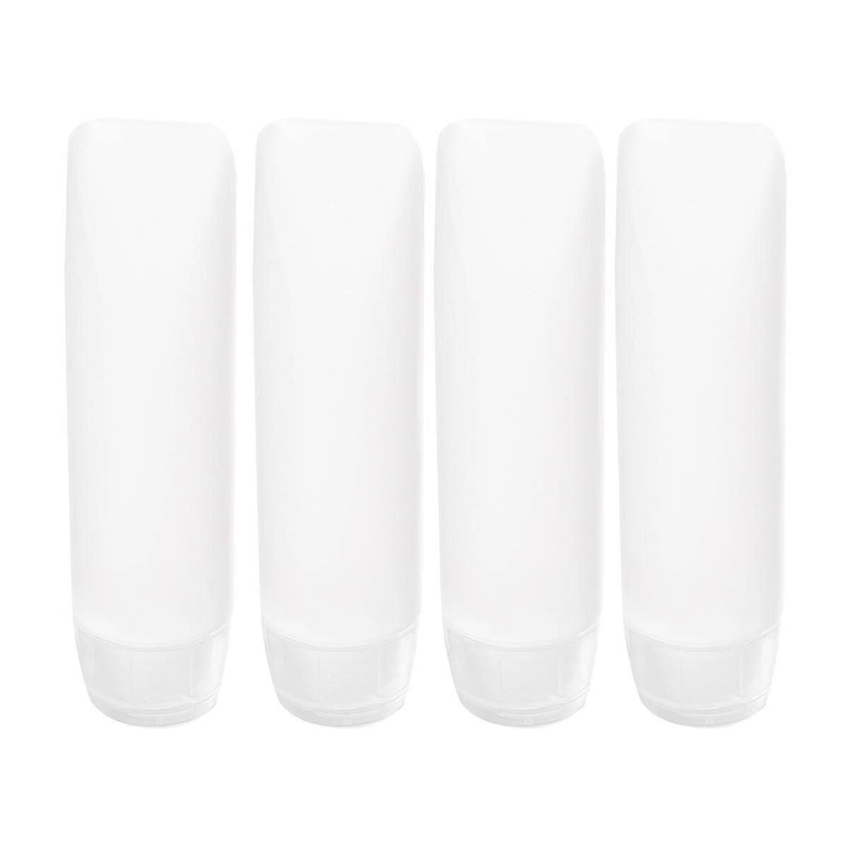 4 Pcs Travel Containers Liquids Refillable Travel Containers Travel Cosmetic Tubes Empty Travel Cont