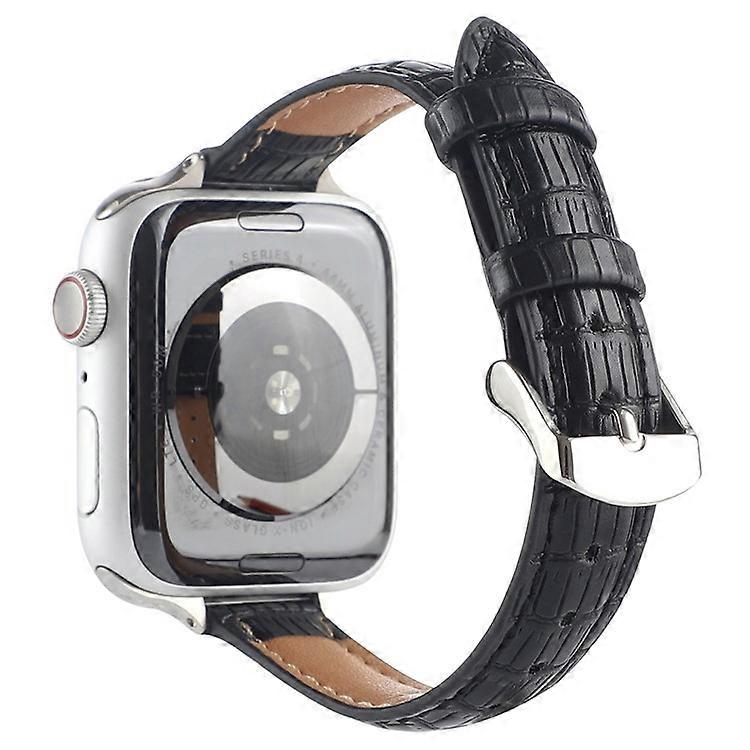 Crocodile Texture Strap Compatible For Apple Watch Ultra 2 Ultra 49mm / Series 9 8 7 45mm / 6 5 4 SE (2023) SE (2022) SE 44mm / 3