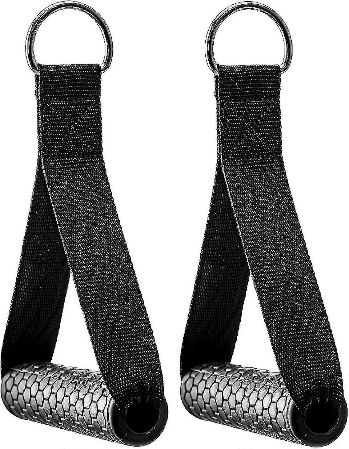 Exercise Cable Handles,cable Machine Attachment Handles,cable Handles Compatible With Cable Machines,super Strong Nylon Webbing For Resistance Trainin