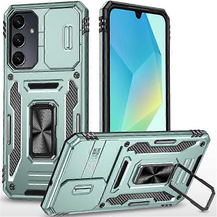 Armor Series Compatible For Samsung Galaxy S25 / S24 Case PC+TPU Shockproof Kickstand Smart Phone Back Protector with Slide Lens L