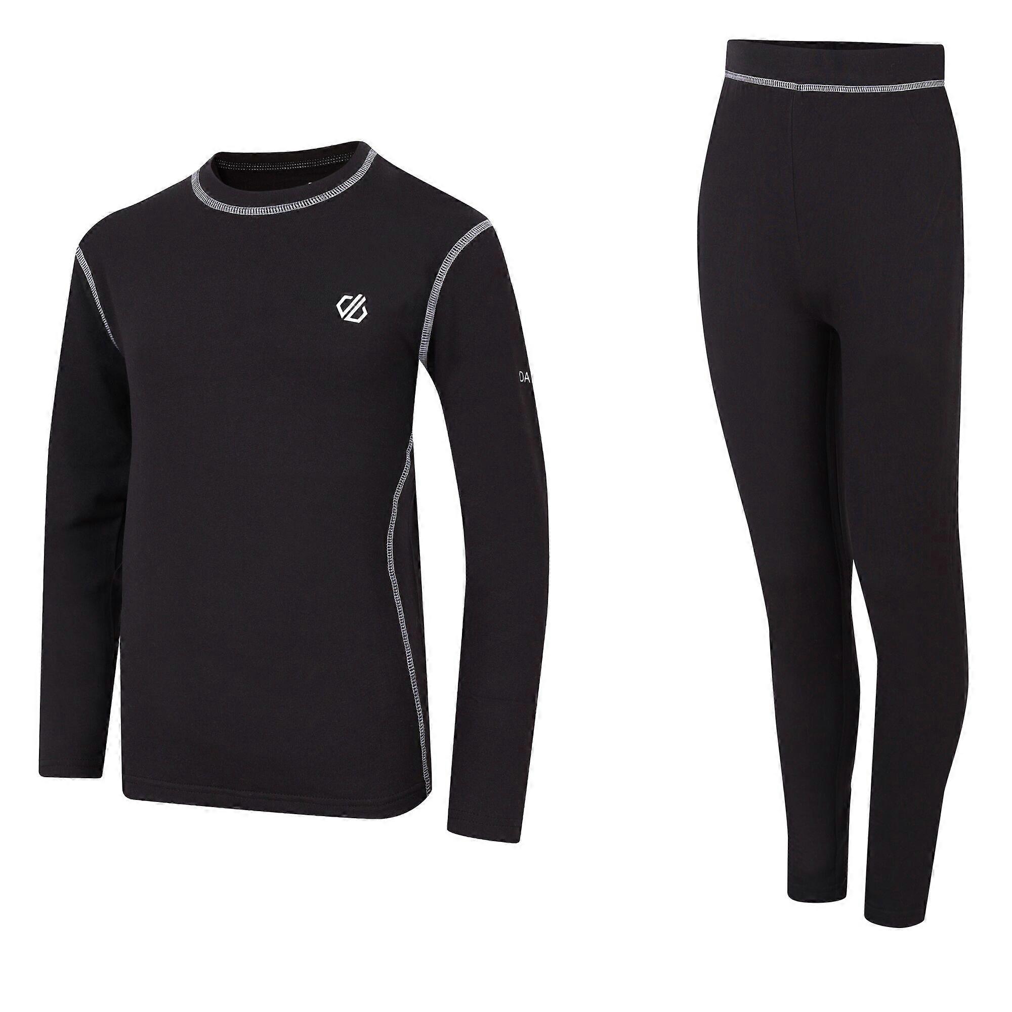 Dare 2B Childrens/Kids Pow II Plain Base Layer Set