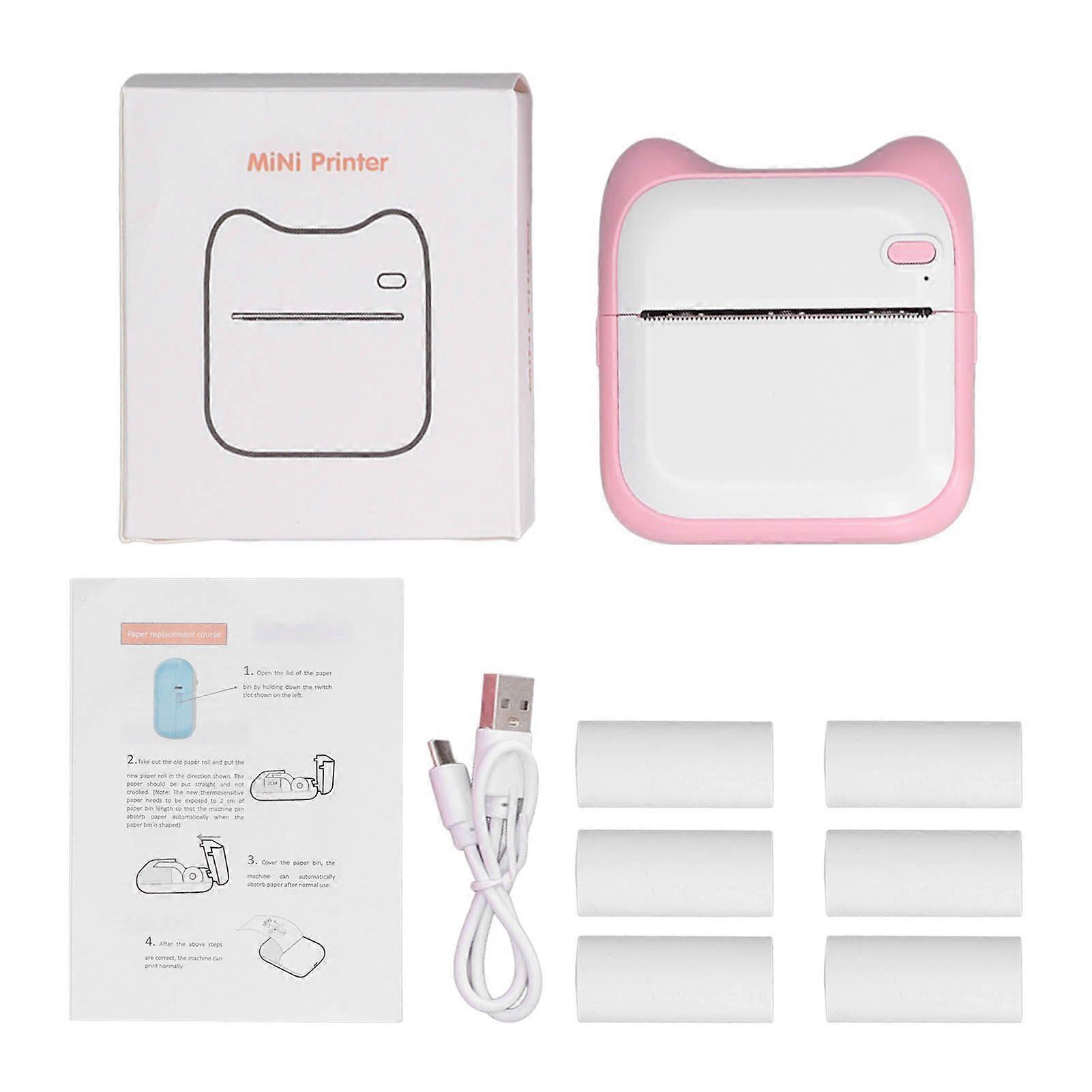 2025 Último modelo Impresora térmica Bluetooth Conexión directa Carga USB