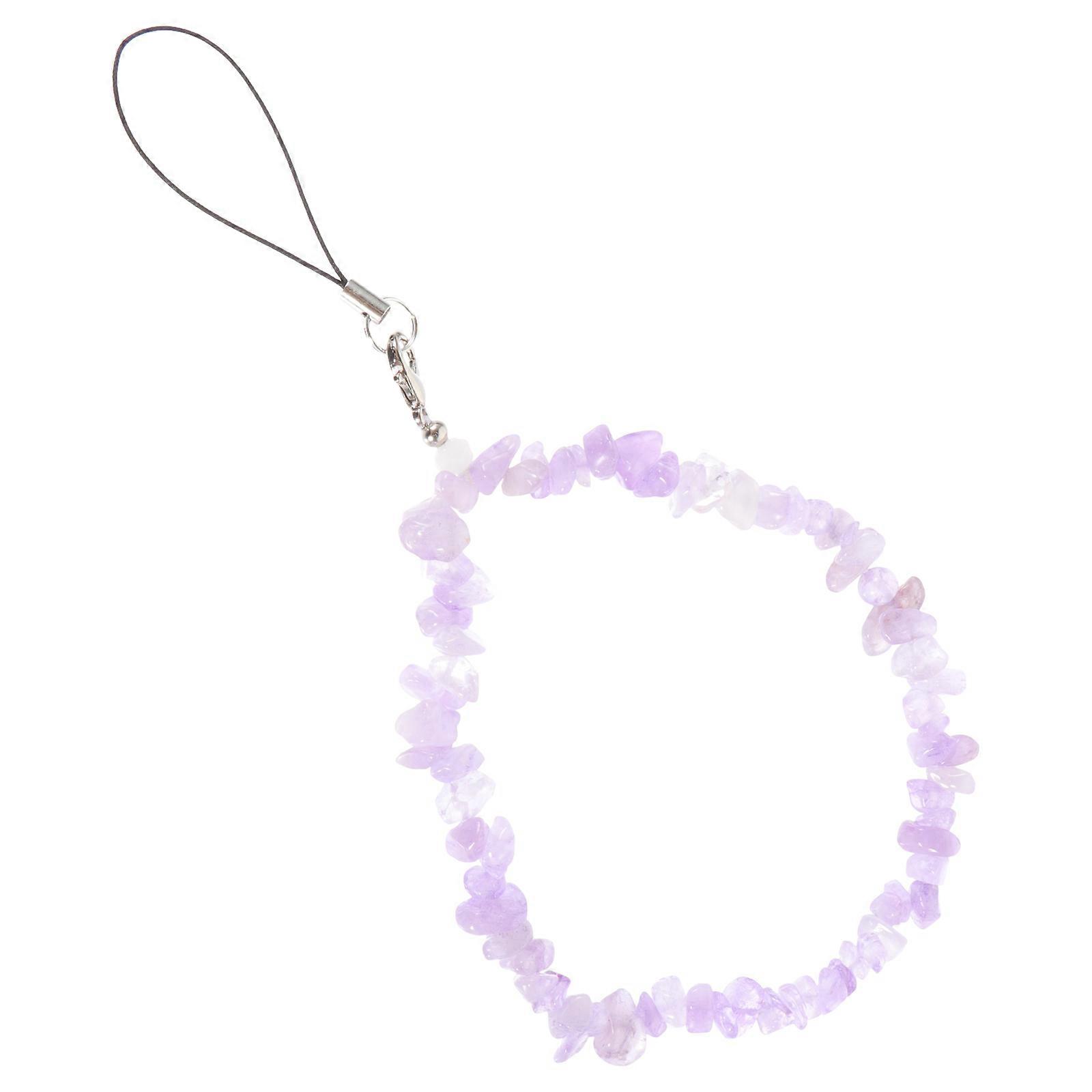 Shiny Crystal Beaded Phone Lanyard Stylish Rope Chain Wrist Strap for Mobile Devices, Versatile Charm for Keychains and Bags