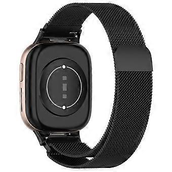 For Honor Watch 4 TMA-L19 Correa de reloj de malla milanesa magnética con correa de repuesto de metal
