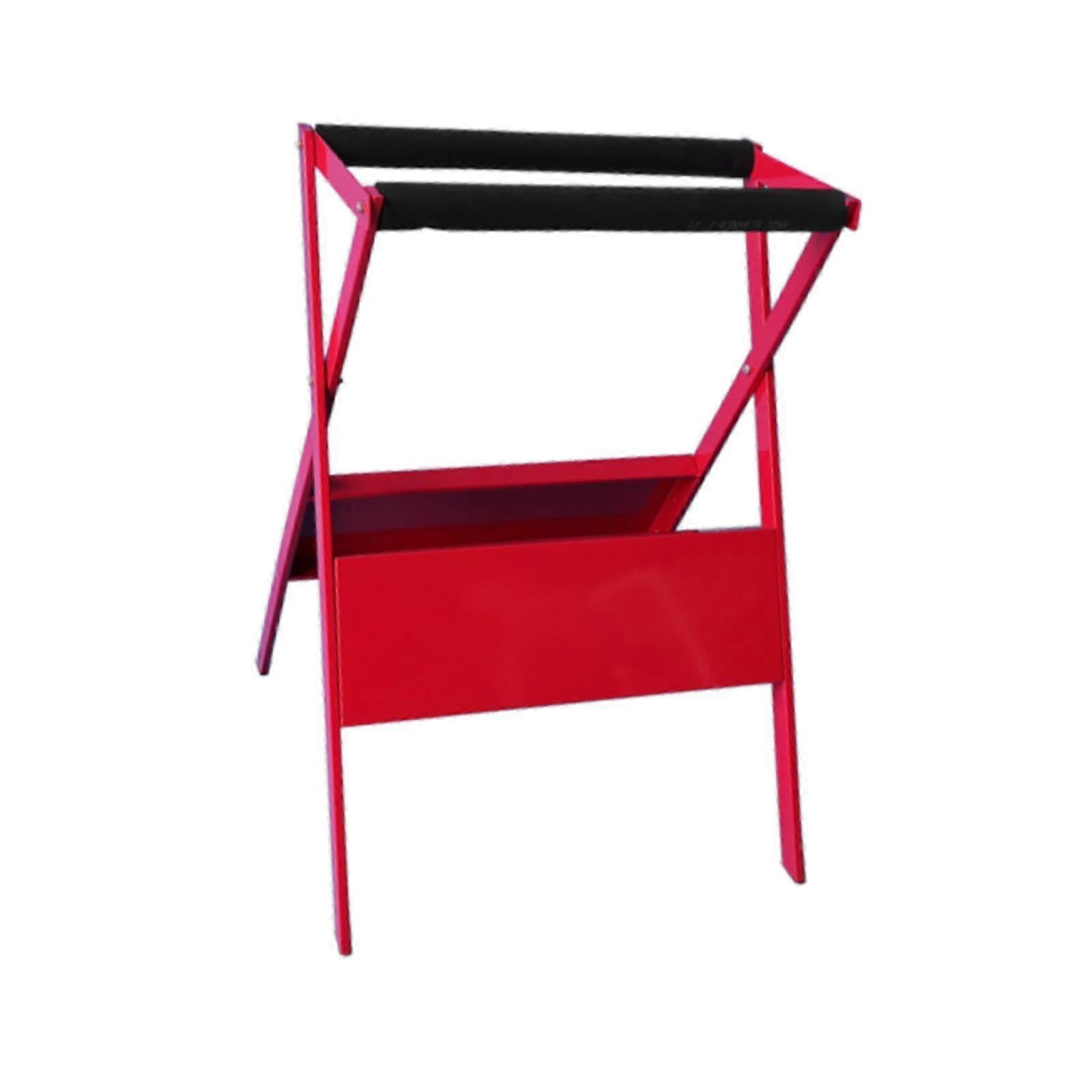 Badminton Racket Storage Rack for Wall Mounting - Sturdy Red Display Rack for Tennis and Badminton Rackets
