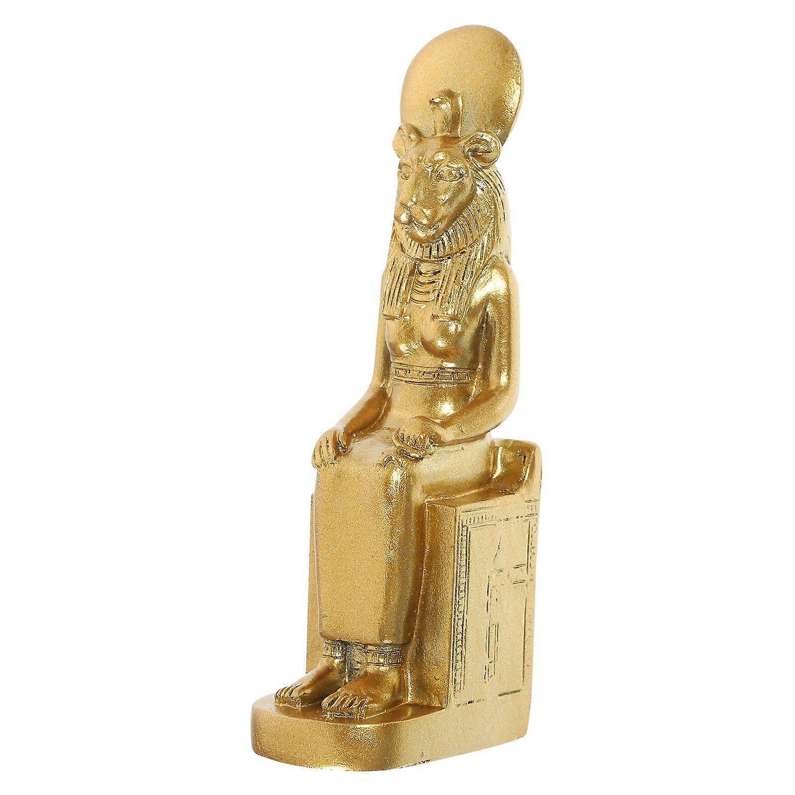 Resin Sphinx Figurine Desktop Egyptian Sphinx Ornament Tabletop Adornment for Home decor