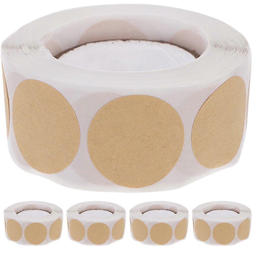 Small Sticky Labels Colored Sticker Dots Round Dot Labels DIY Decoration Home Organization 6.5X6.5X3CM 5 Rolls