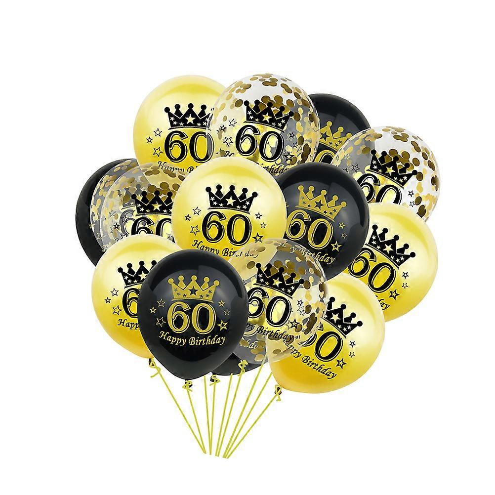 Μπαλόνια Διακόσμηση Γενέθλια Θεματικό Κόμμα Προμήθειες Ενήλικες Ποικιλία χρώματος γύρω από λατέξ εορταστική ατμόσφαιρα 15Pcs