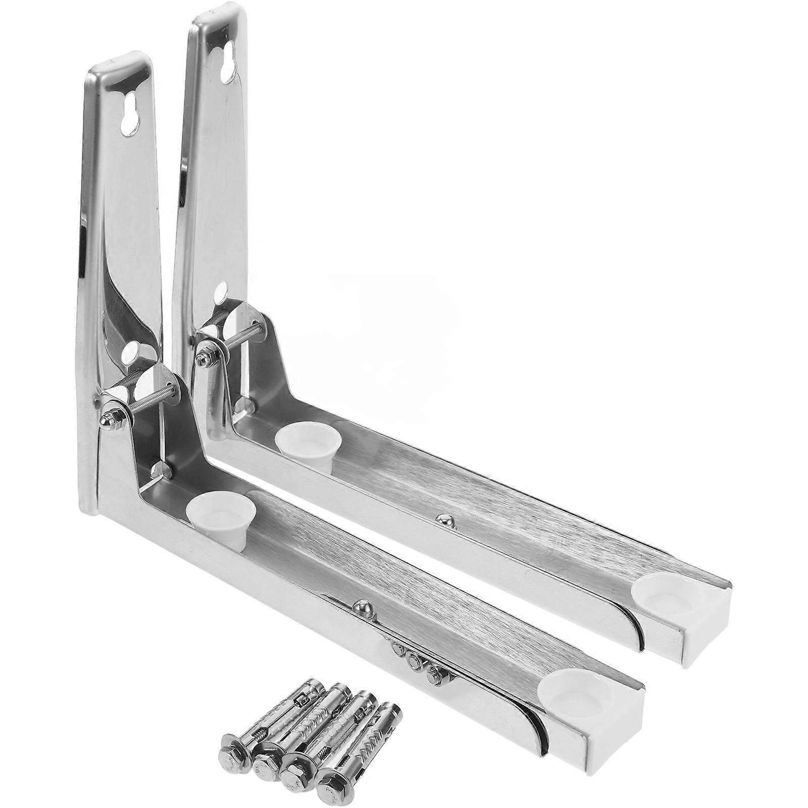 Retractable Microwave Wall Support Frame Easy Installation Kitchen Organizer Bracket for Space Saving Storage and Convenient Microwave Rack