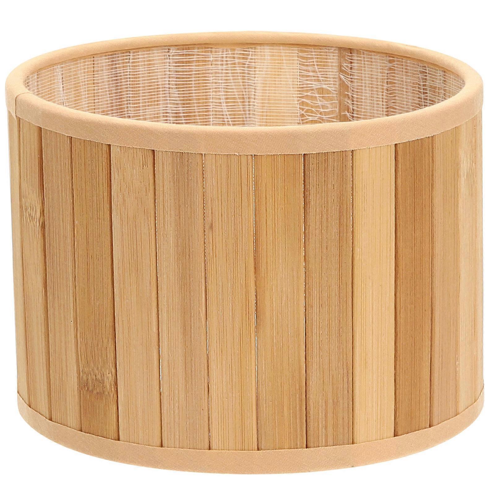 Rounded Square Lampshade Retro Style 18x18cm Beige Color 1Pcs