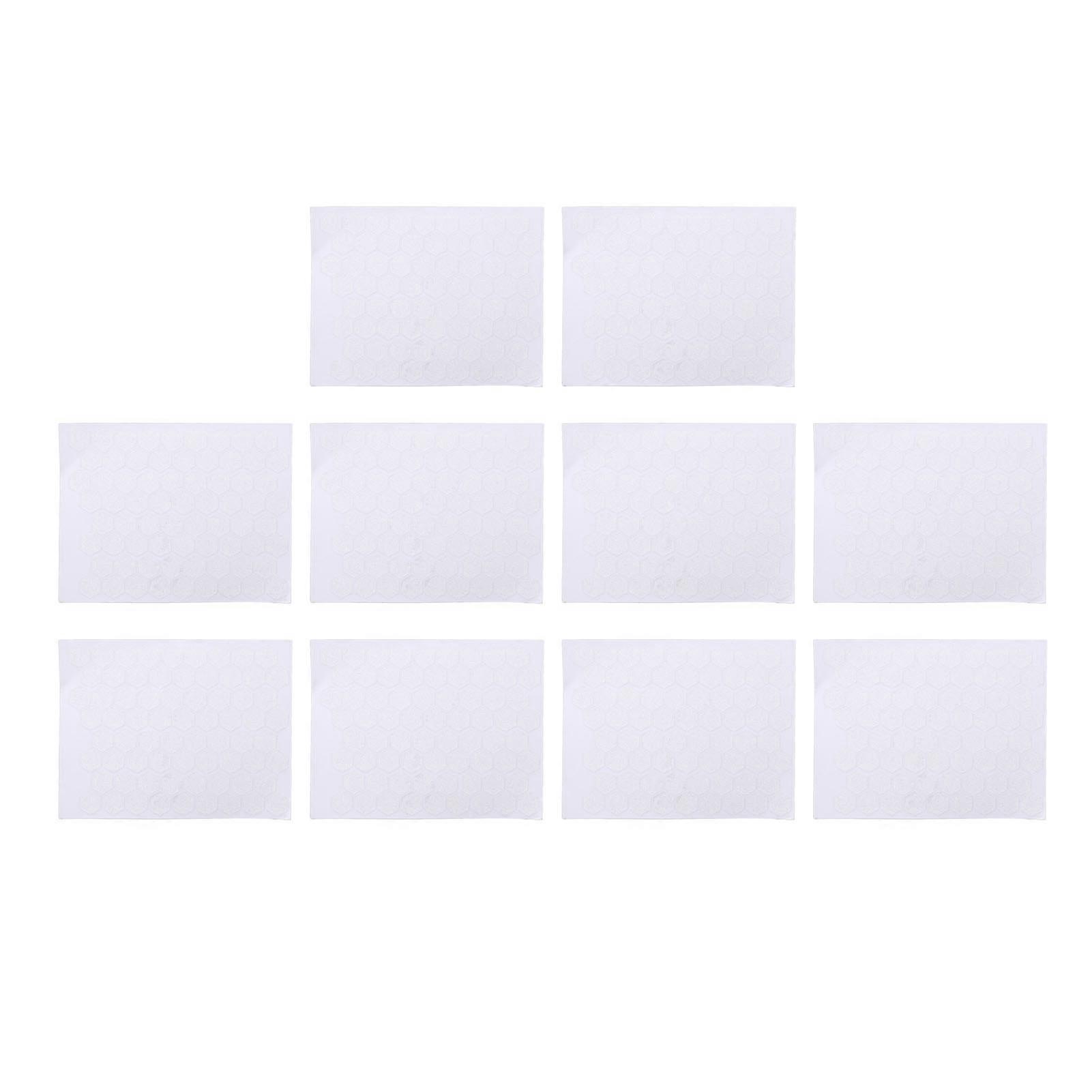 10 Sheets Hexagon Textured Mouse Pads, Absorbent and Anti-Slip Mouse Pads for Gaming Mouse, Cell Phone, Laptop, Tablet