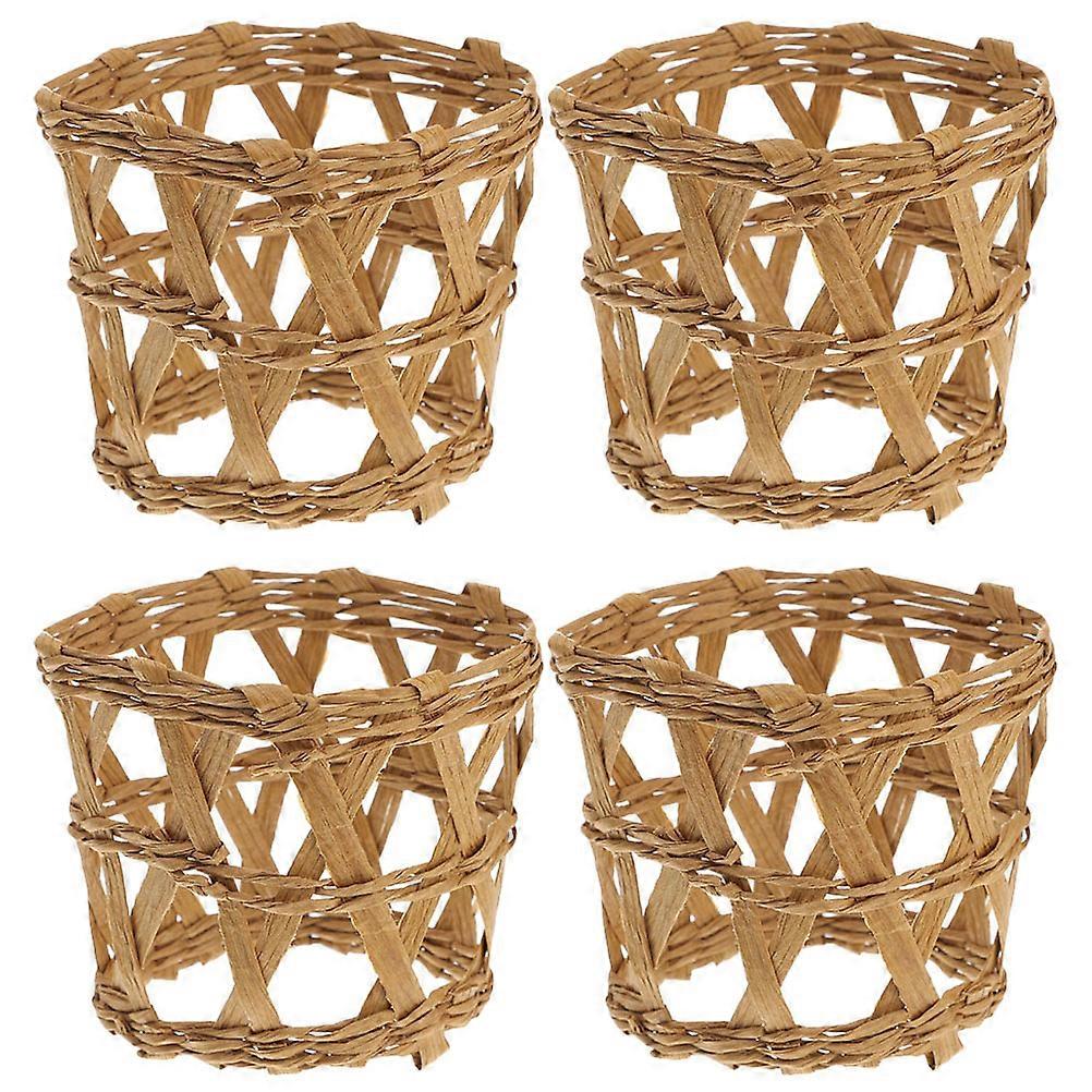 4pcs Decorative Woven Cup Sleeves for Cups, Water Bottles, and Gatherings – Stylish Covers for Festivals and Events