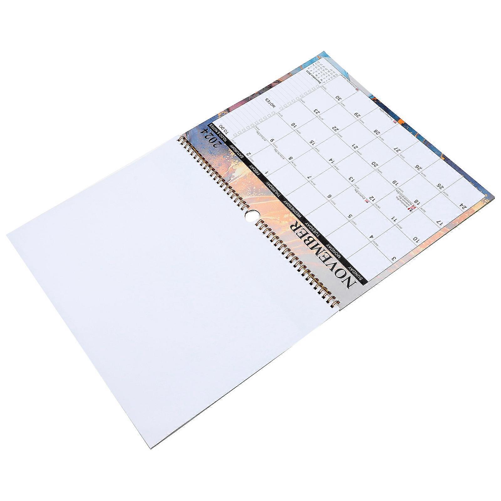 Daily Use Calendar for Office Time Management Rectangular Simple Design 37.5X29.2CM 1Pcs