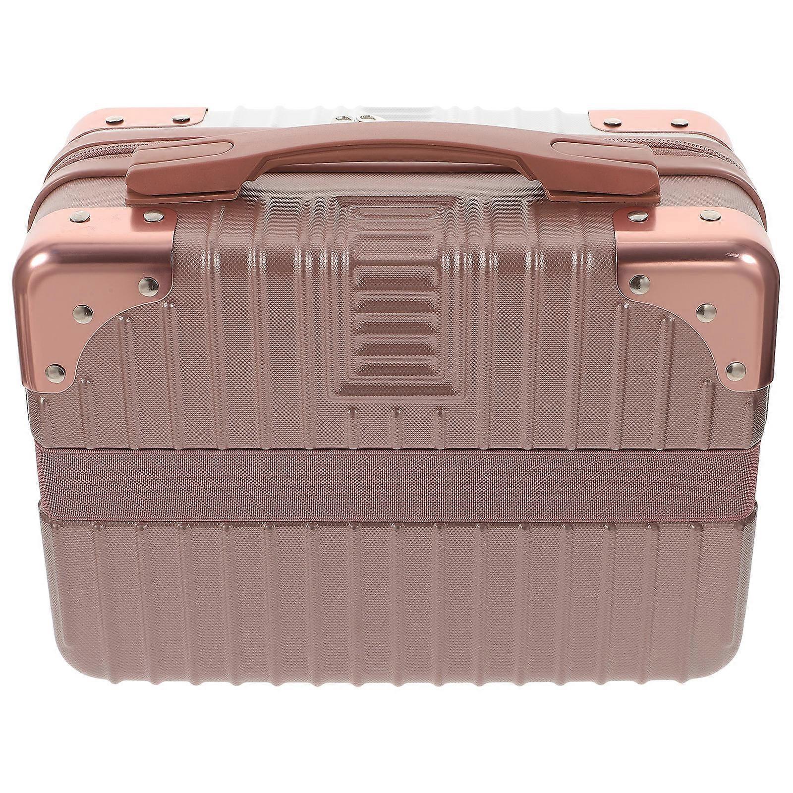 Cosmetic Storage Case for Traveling 1Pcs Handheld Suitcase Portable Makeup Storage Case